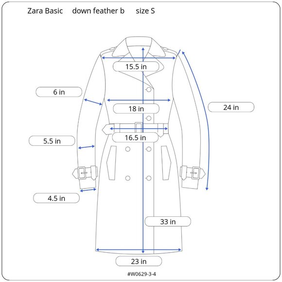 Zara‎ Basic Worn once down feather blend fur hood trim coat beige caramel size S - Picture 14 of 14